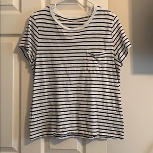 Madewell Tops - Madewell striped crew neck pocket tee Madewell Tops - Madewell striped crew neck pocket tee